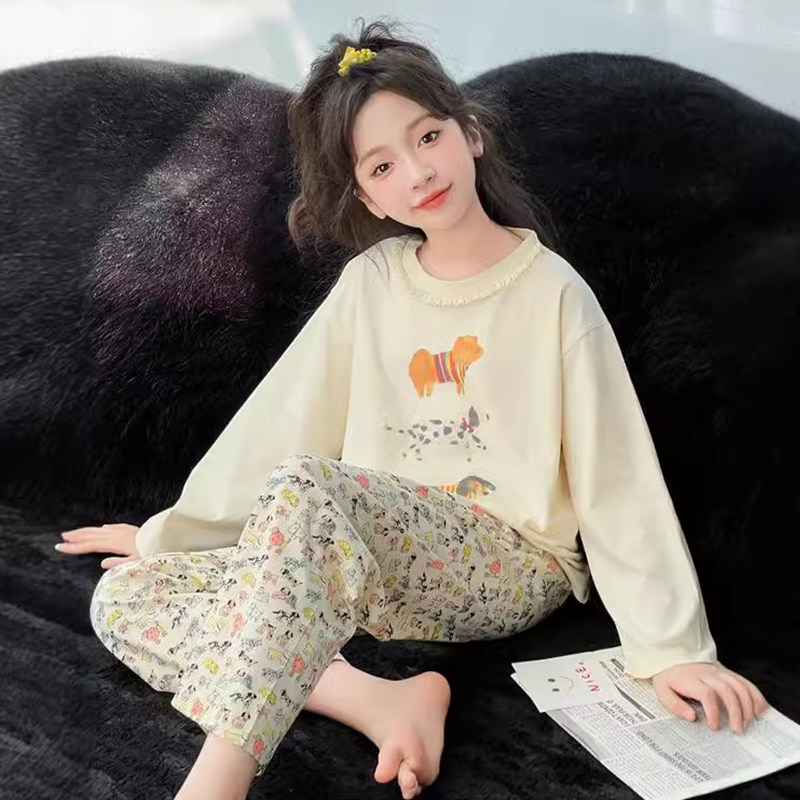 女纯棉150小个子睡衣春秋新款