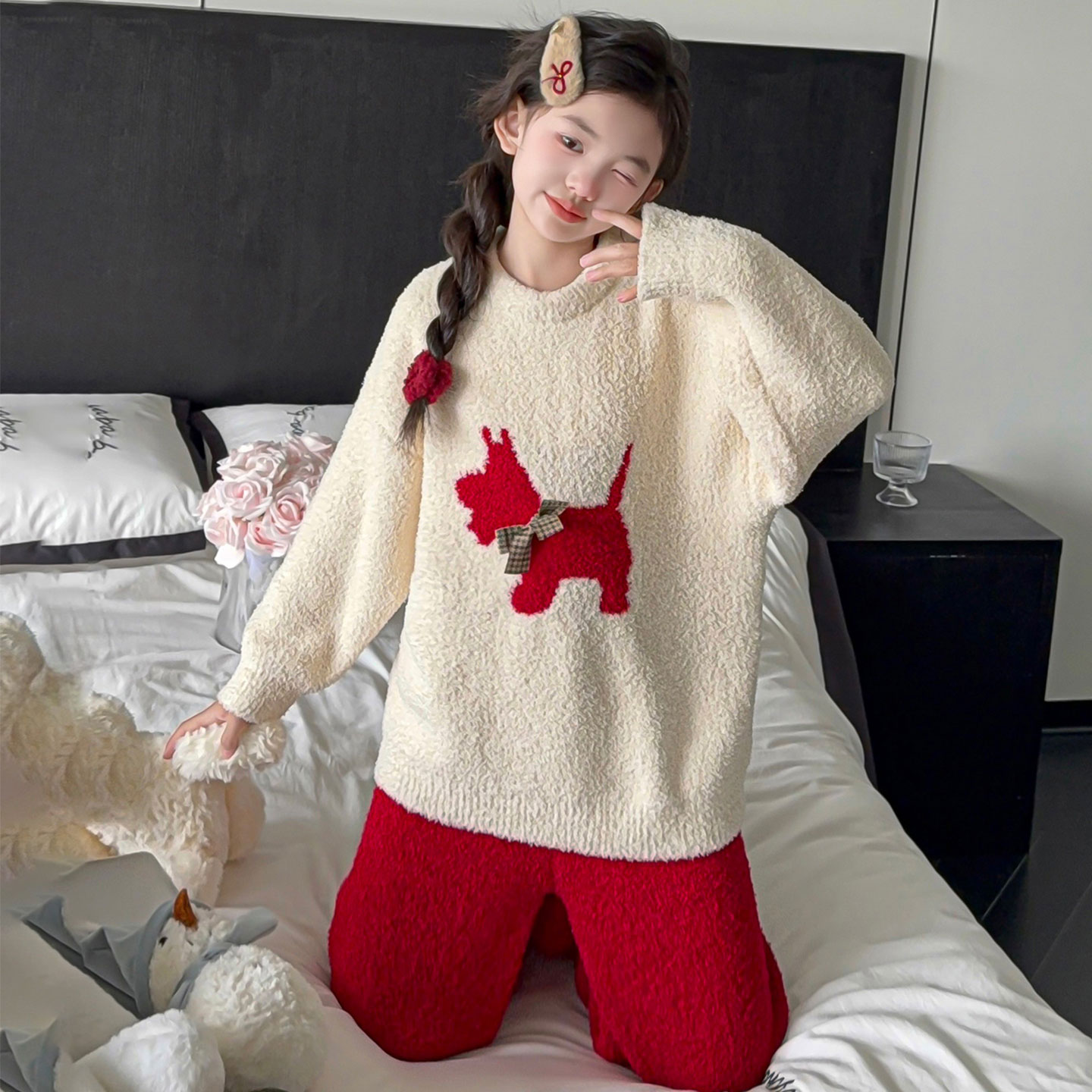 150小个子冬季珊瑚绒家居服