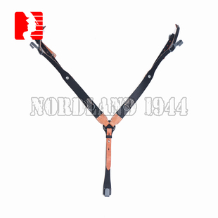 高端复刻WWII德国德军M40重型武装 Y带头层皮手工走线EM诺曼军物