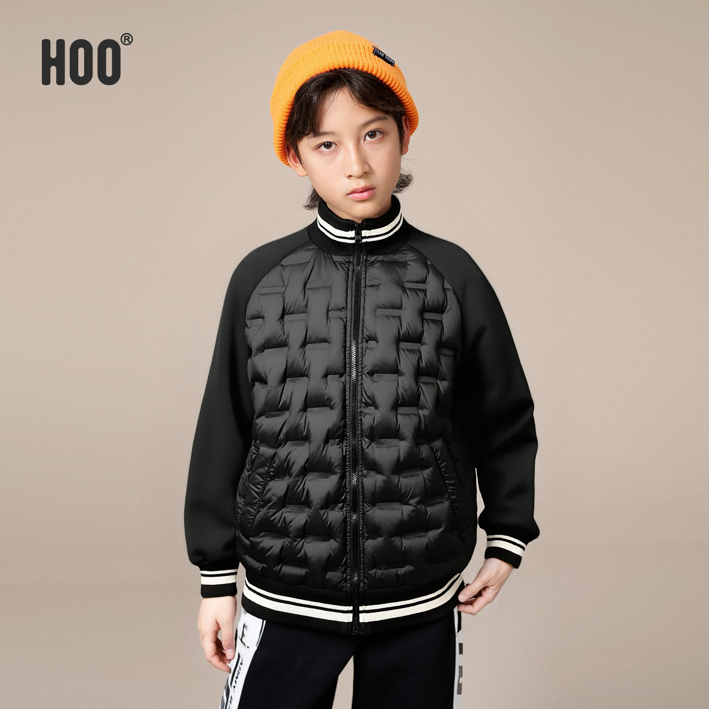 hoo男童羽绒服短款2025冬羽绒服
