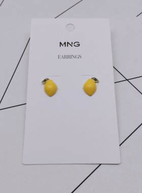 K306小众设计时尚潮流气质名媛街拍几何滴釉宫廷创意金属耳钉-女