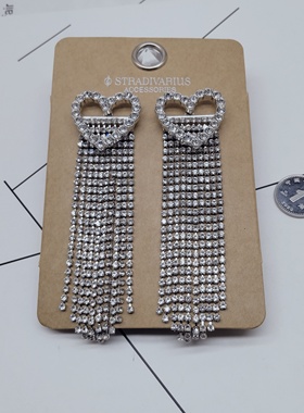 K204夸张质感时尚潮流气质名媛街拍几何子母宫廷创意金属耳钉-女