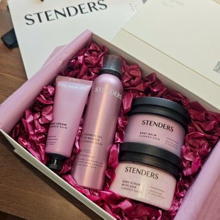 施丹兰夏日轻雨啫喱慕斯身体霜磨砂膏沐浴礼盒礼物 新年礼物