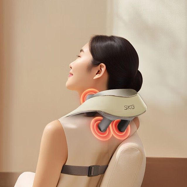 SKG颈椎按摩器礼物女生实用生日礼物按摩器斜方肌腿腰背部多功能