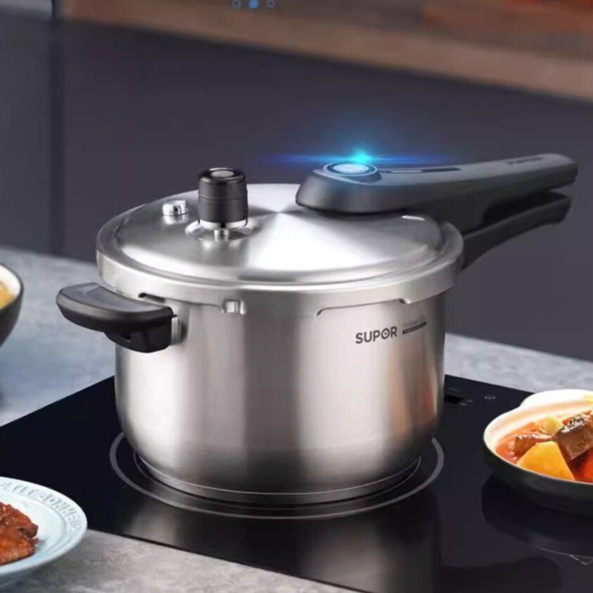 苏泊尔高压锅家用燃气电磁炉适用密封圈304不锈钢压力锅小型防爆