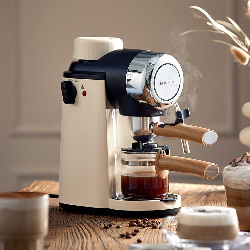 小熊咖啡机KFJ-A02R2 家用小型意式美式咖啡萃取器半自动办公室