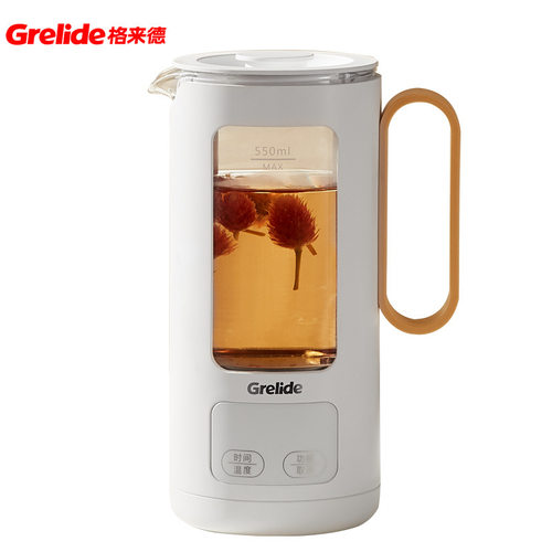 Grelide/格来德 G105E养生壶办公室宿舍电热杯便携式烧水壶防干烧