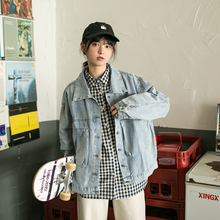 bf百搭慵懒风学生 牛仔外套潮ins女宽松韩版 小雨良品 日系原宿秋季