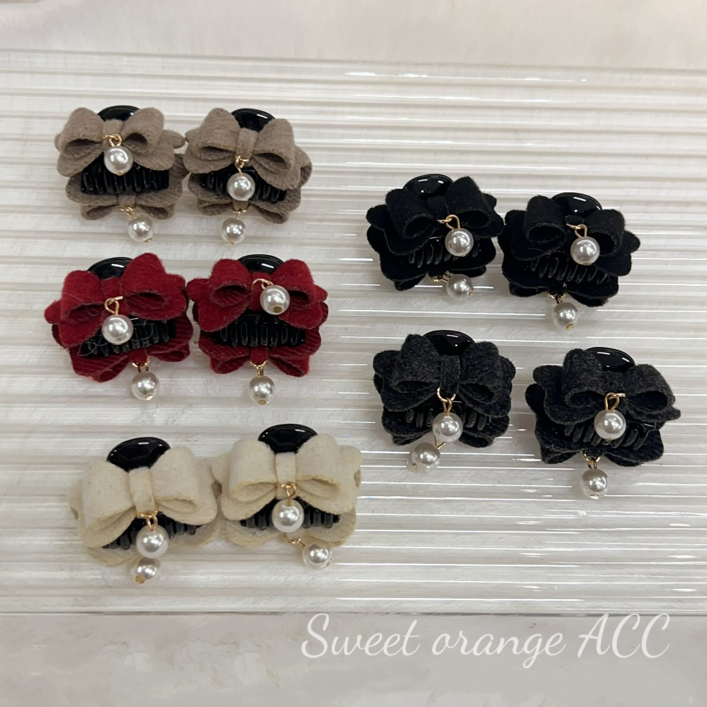 一对价格哦～毛呢珍珠蝴蝶结小号抓夹甜美可爱布艺百搭小抓夹发夹,饰品/流行首饰/时尚饰品新,发饰,淘宝优惠券,粉丝福利购,淘宝优惠卷