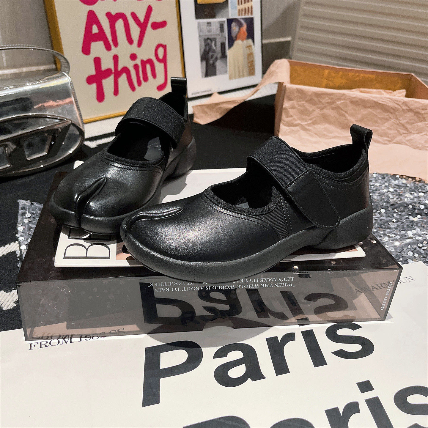 真皮版~欧货一字玛丽珍分趾猪蹄鞋芭蕾风平底鞋单鞋船鞋小皮鞋女,女鞋,玛丽珍鞋,淘宝优惠券,粉丝福利购,淘宝优惠卷