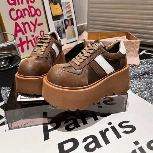 休闲鞋德训鞋运动鞋小个子8cm女