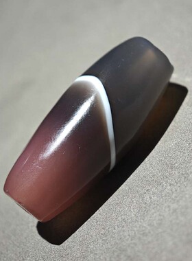 天然一线药师玛瑙珠紫色桶珠勒子
