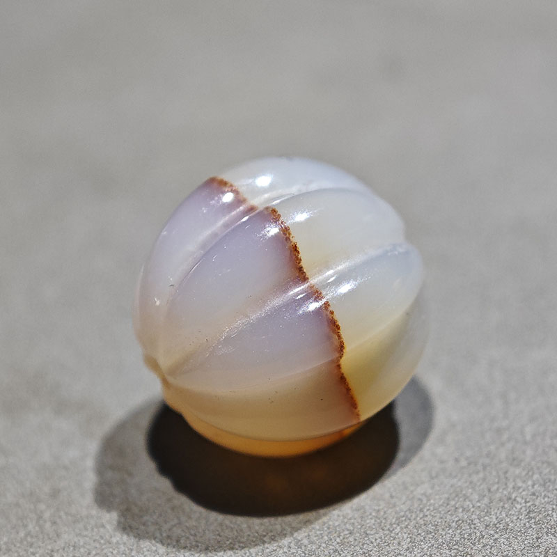 14.6MM天然朱砂一线药师玛瑙瓜珠