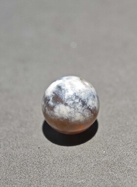 10.3MMMM藏传老奶皮灰皮唐球玛瑙珠子散珠多宝手串配珠藏式小元素