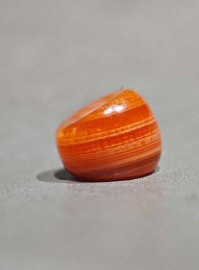 12MM天然缠丝三文鱼佛珠散珠
