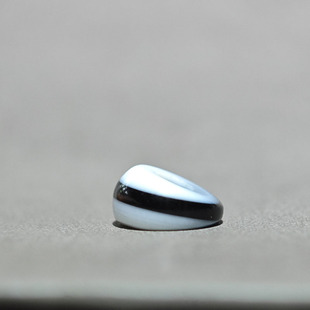 8*MM天然反一线药师玛瑙珠子斜切猪大肠马蹄珠切片个性藏式大孔道