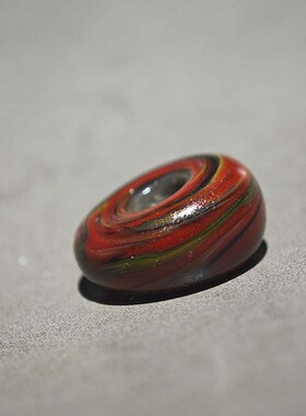 老搅胎琉璃料器老改斜切猪大肠