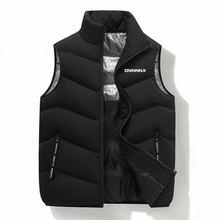 dnnnnx小众潮牌高街纯色户外宽松拉链棉服三防立领马甲男女秋冬款