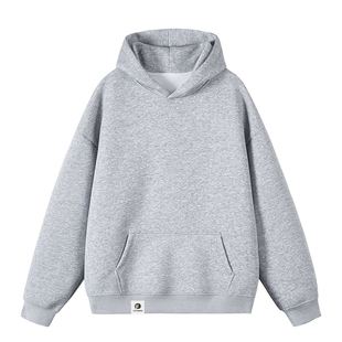 PLAY 潮牌休闲重磅纯色宽松连帽卫衣情侣男女秋冬 BOBONUS小众美式