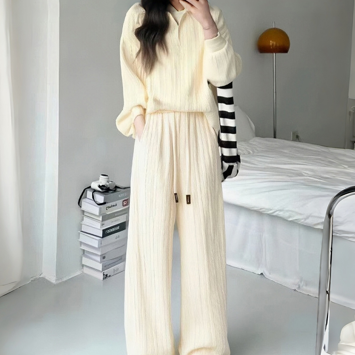 PLAY BOBONUS小众美式重磅纯色宽松潮牌休闲裤卫衣套装男女秋冬款,男装,休闲运动套装,淘宝优惠券,粉丝福利购,淘宝优惠卷