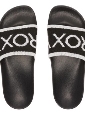 现货ROXY2026年夏季新款女士网红黑色凉鞋平跟耐磨休闲时尚一字拖