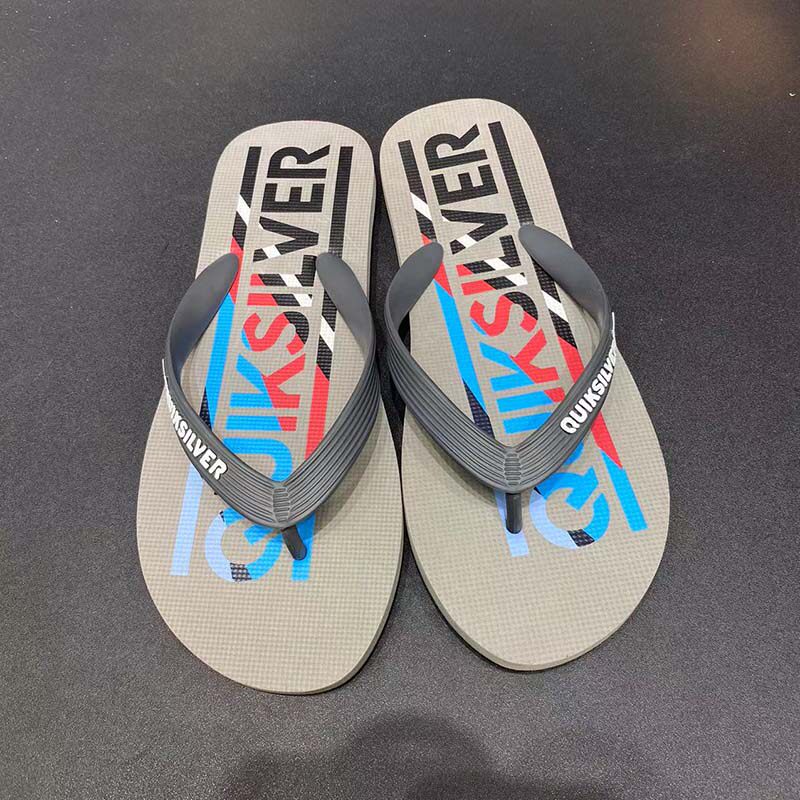 Quiksilver2025限量款夏季男士橡胶潮牌人字拖冲浪休闲外穿凉拖