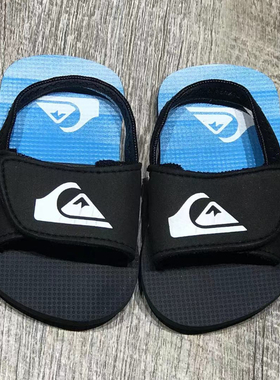 速发Quiksilver2026新款夏季儿童透气凉拖鞋软底一字拖休闲露趾