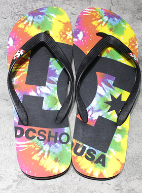 现货DC2026限量款夏季男士透气平跟软底拖鞋休闲人字拖防滑速干