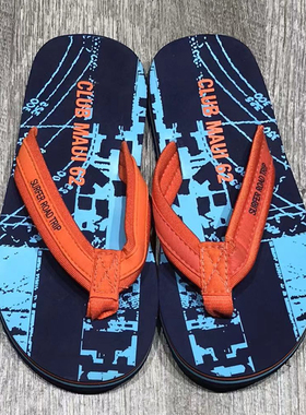 SURFER ROAD  TRIP2025新款夏季布艺拖鞋儿童潮牌时尚防人字拖