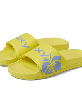 潮奢ROXY2025年夏季新款女士软底日常凉鞋耐磨休闲时尚黄色一字拖