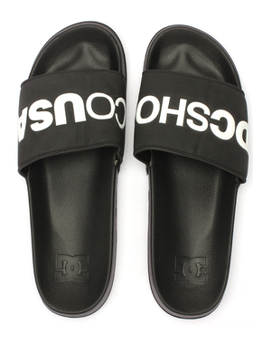 2026年DC夏季男士一字拖黑色冲浪休闲时尚透气室内凉拖鞋