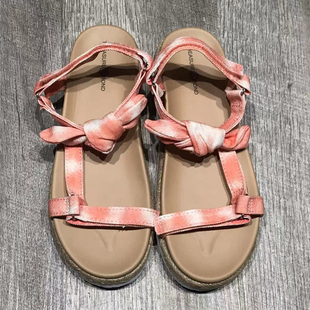度假现货 蝴蝶结绑带舒适厚底款 TREASURE BOND2025年女士凉拖鞋