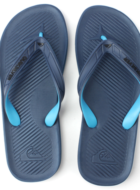 现货Quiksilver2026新款夏季男士橡胶底人字拖外穿透气轻便凉拖鞋