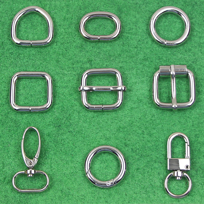 衣心布儿厚实银色日字扣圆环