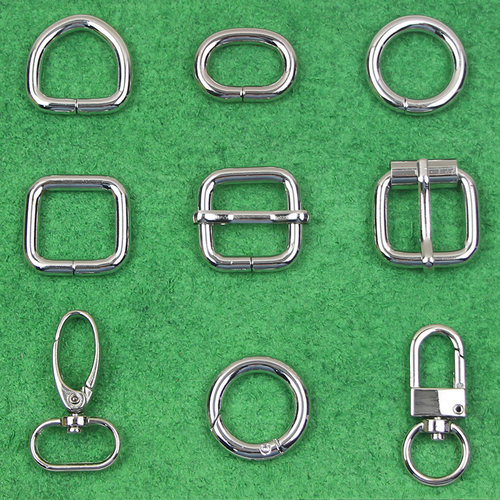 衣心布儿厚实银色日字扣圆环