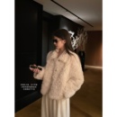 superniniyy 托卡卷小羊环保毛系列裘皮一体机环保皮草毛毛外套冬