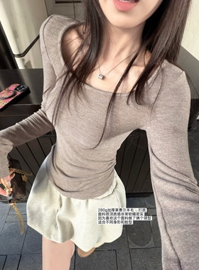 '玻尿酸打底'莱赛尔天丝羊毛 圆领orV领软糯280g加厚高品质打底衫