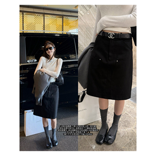 superniniyy 隐藏单品&不过时长期主义含亚麻复古工装中裙半身裙