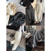 新品 女冬季 锁温保命裤 320g一体绒摇粒绒加厚弹力腰束口宽松卫裤