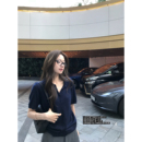 superniniyy 女春 书卷气&30羊毛老钱风polo领极简清爽气质针织衫