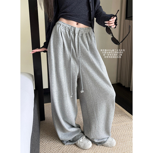 女 休闲裤 superniniyy 松弛感超绝松弛感400g水洗抽绳宽松重工卫裤