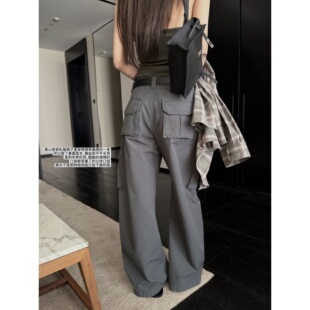 &春夏版 裤 立体口袋利落好版 型工装 女 superniniyy 长裤 私服工装