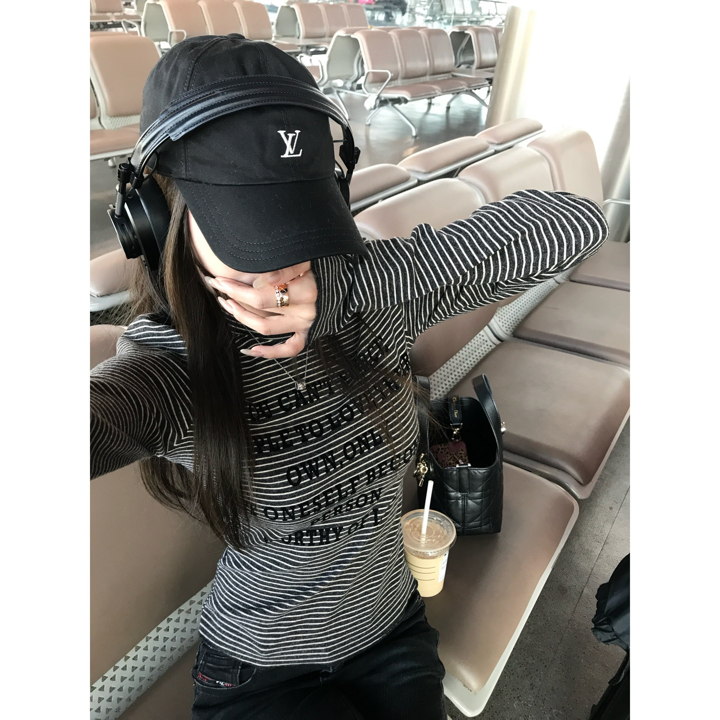 superniniyy 美式风格细条纹印花字母长袖套头磨毛圆领T恤上衣女,女装/女士精品,T恤,淘宝优惠券,粉丝福利购,淘宝优惠卷