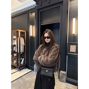 superniniyy 千金&贝贝狐环保皮草厚底绒毛尖感高品质毛毛外套女