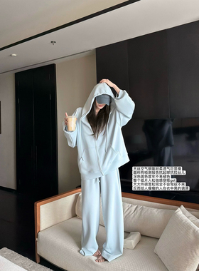 '云朵舒芙蕾'淡人天菜天丝空气层松弛感柔软细腻垂感卫衣卫裤套装