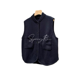 SpringRain日单系列针织马甲私信