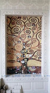 添丽 发财树 马赛克拼图 背景墙 客厅 玄关 生命树 0.8 颗粒