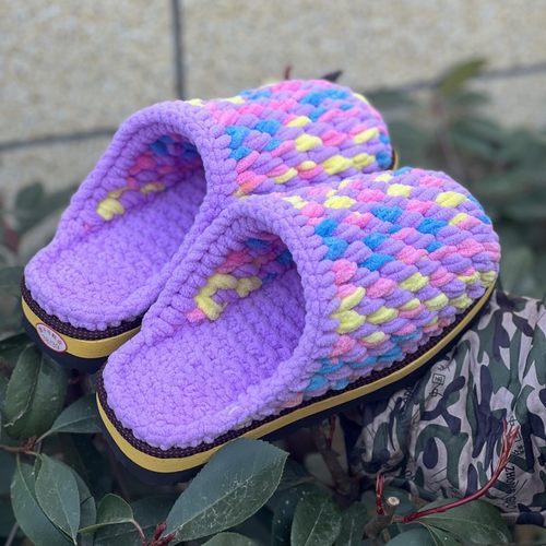 纯手工居家毛线钩织成品包邮拖鞋