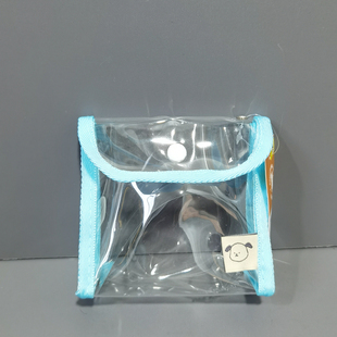 外贸原单小清新小号透明pvc防水化妆包卡包口红耳机小样收纳包