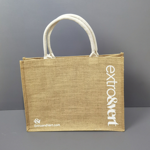 外贸原单大容量小清新麻布手提袋手拎包防水环保购物袋单肩包